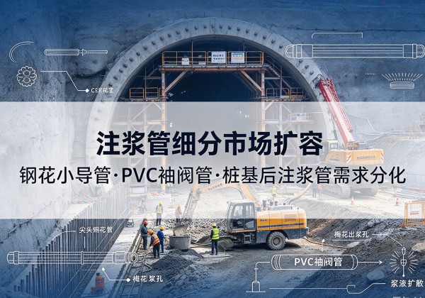 扎鲁特旗注浆管细分市场扩容，隧道钢花小导管、PVC 袖阀管、桩基后注浆管需求分化